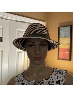 Angela and Williams zebra fedora Q2
